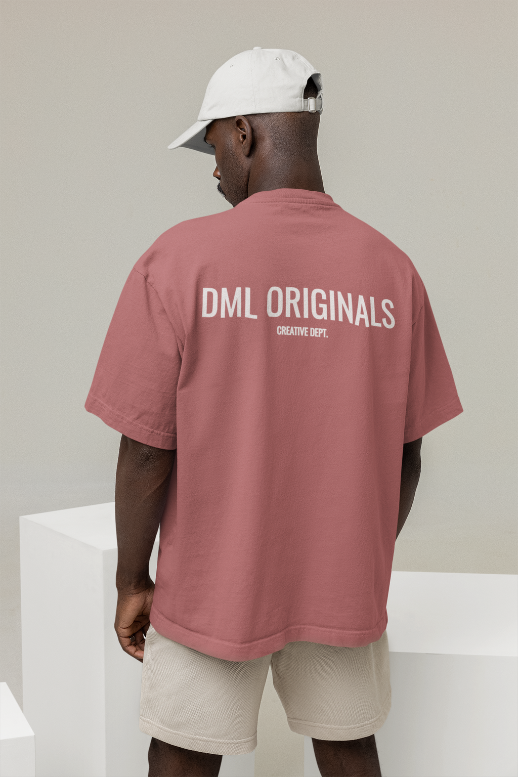 DML ORIGINALS RED OVERSIZE T-SHIRT