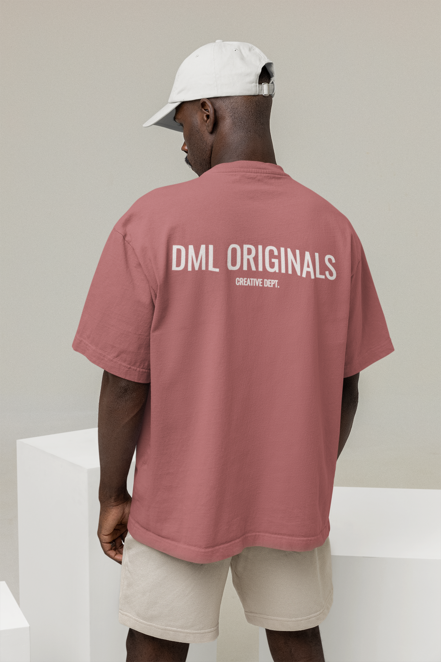 DML ORIGINALS RED OVERSIZE T-SHIRT