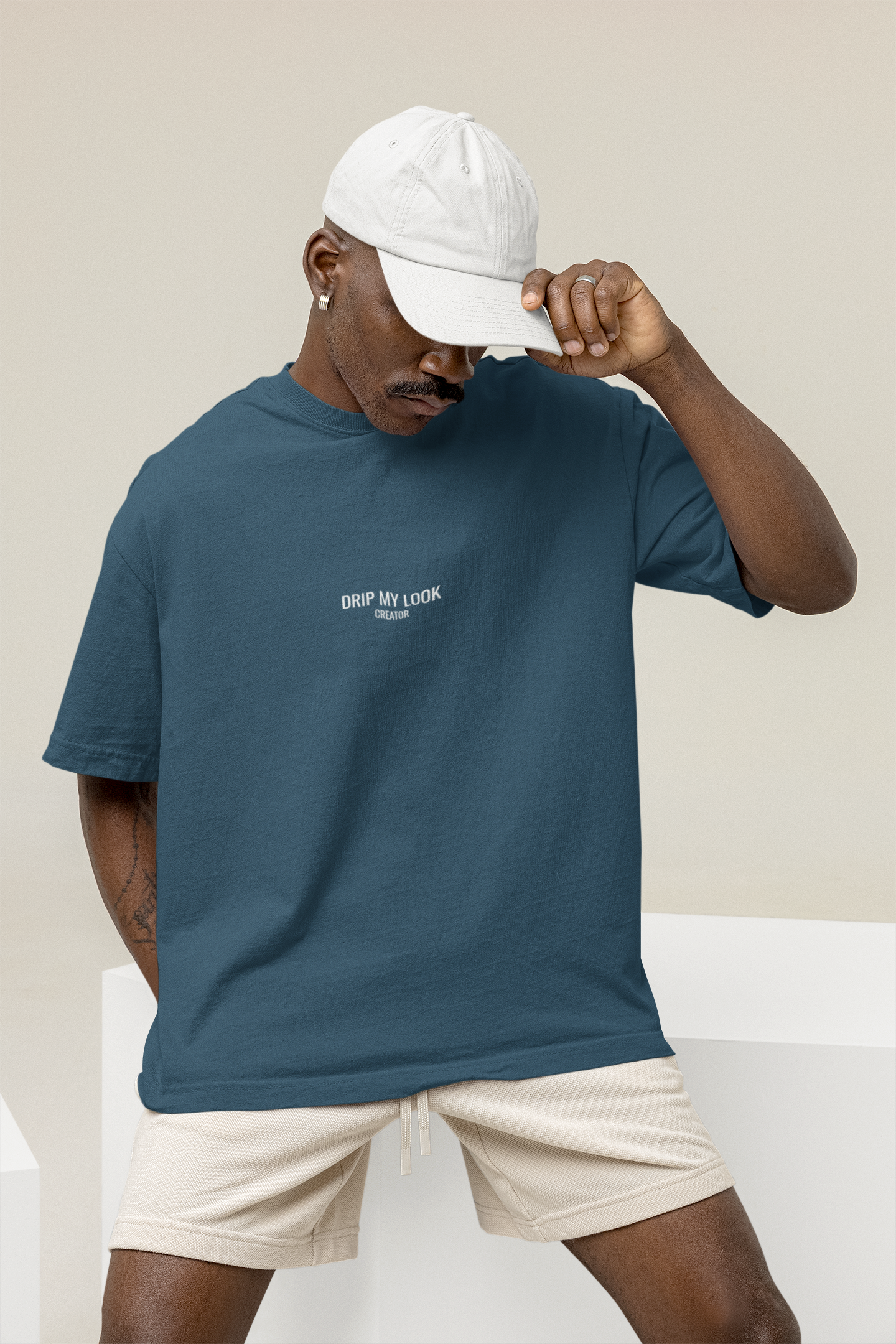 DML ORIGINALS NAVY OVERSIZE T-SHIRT