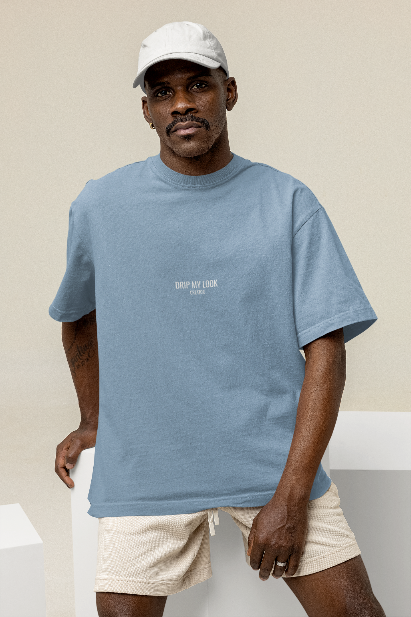 DML ORIGINALS BLUE OVERSIZE T-SHIRT